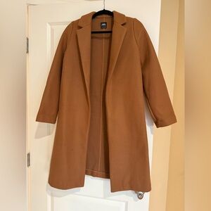 Zara Tan Mid-Length Coat